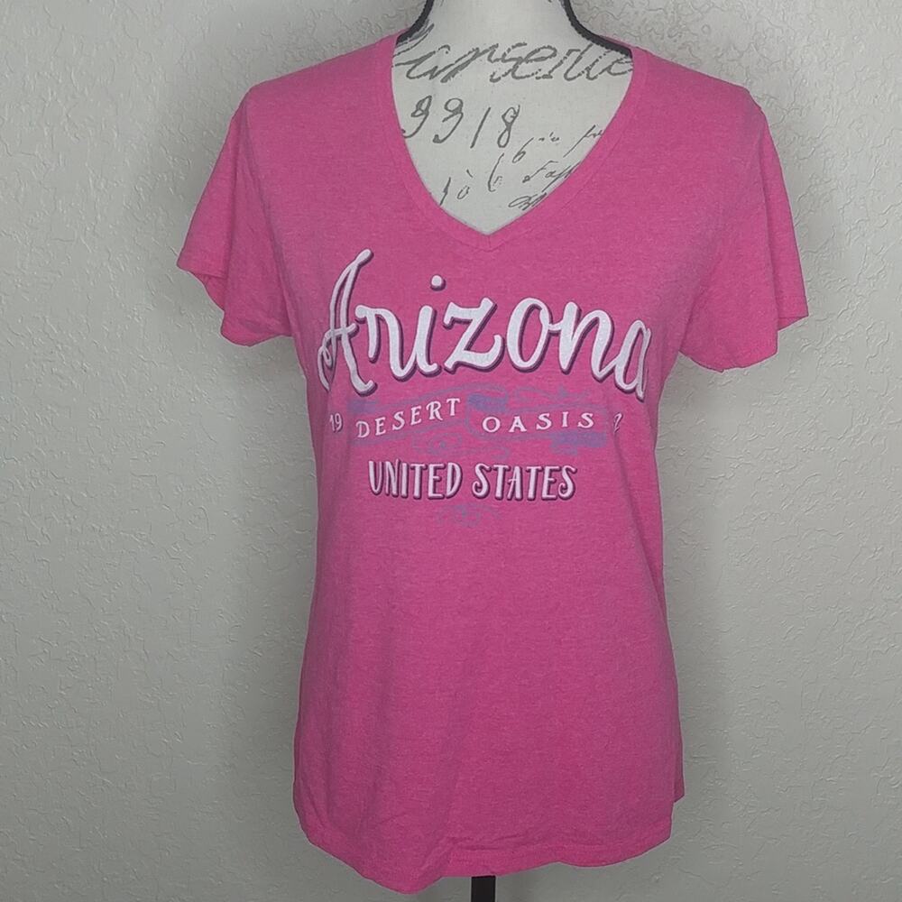 Gildan Arizona Short Sleeve‎ Shirt Pink Size M